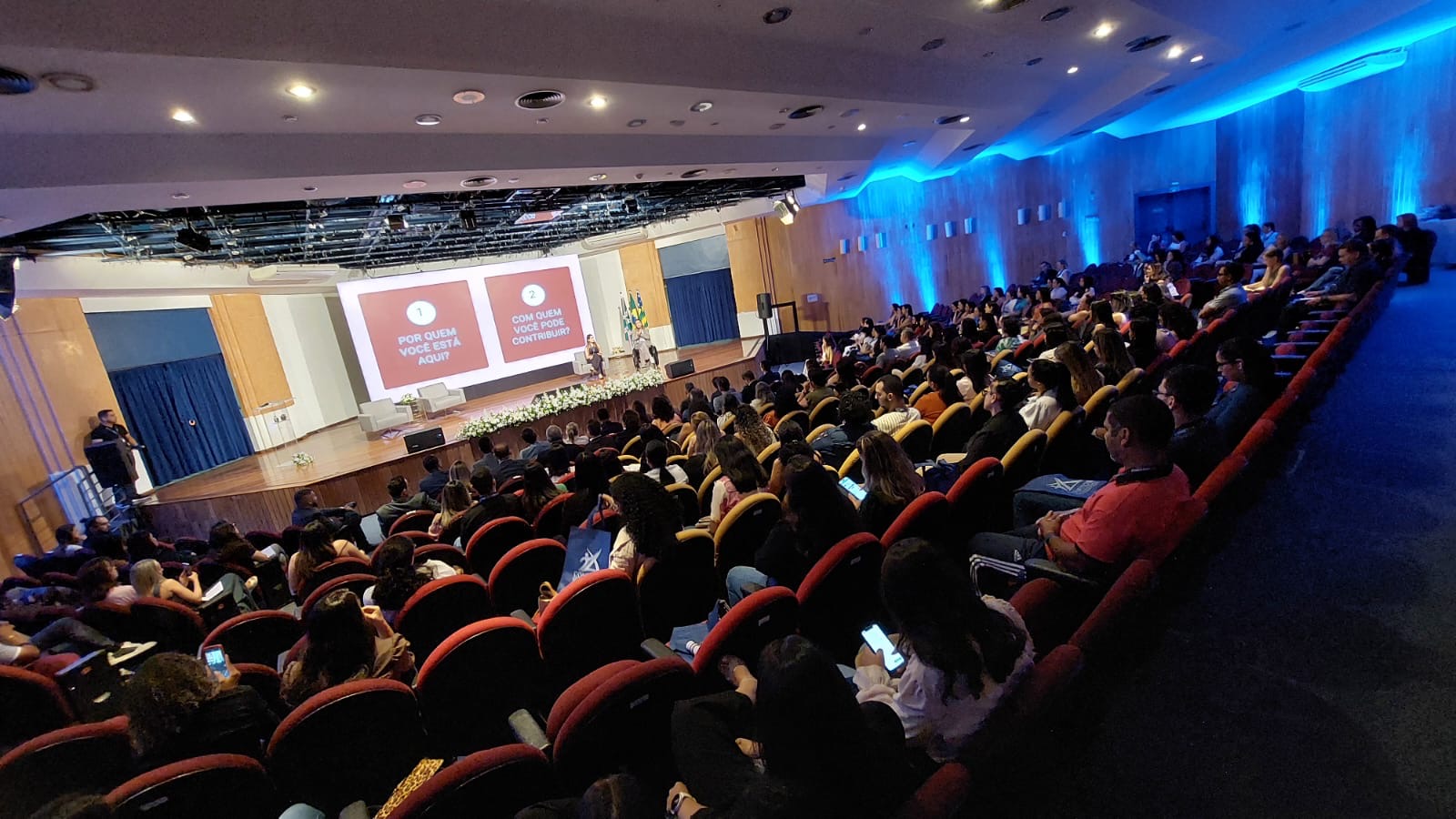 Auditório durante um evento